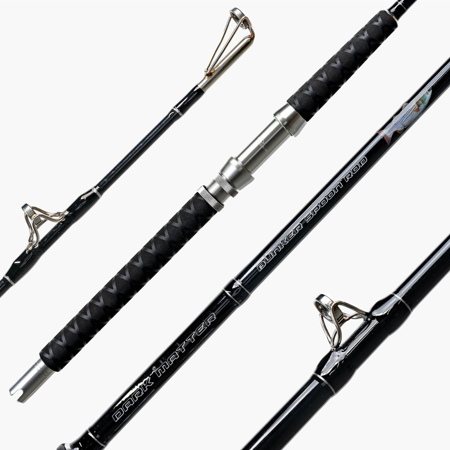 cheap offshore trolling fishing poles Dark Matter Bunker Spoon Trolling Rods