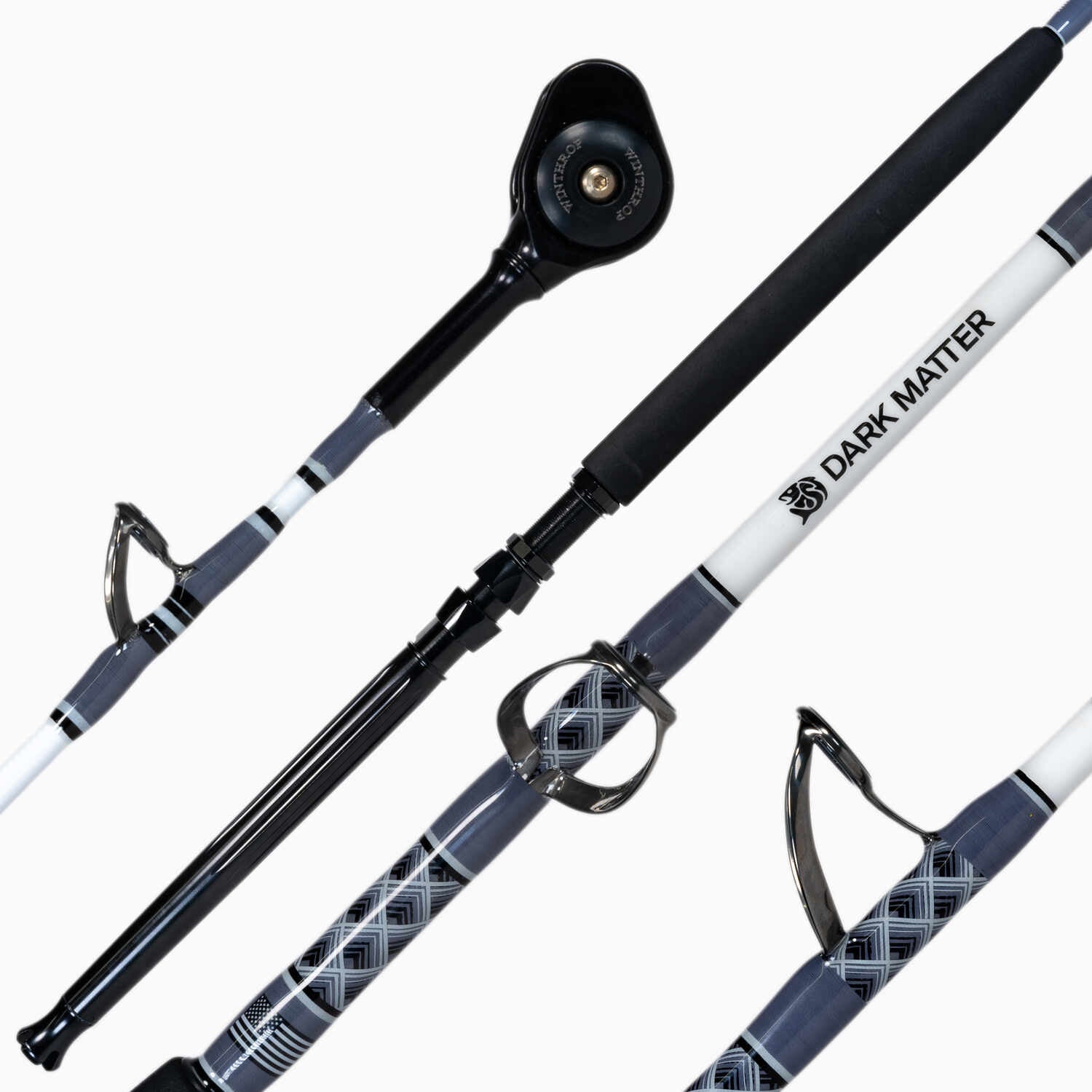 DARK MATTER CUSTOM CHUNKING ROD White Gray