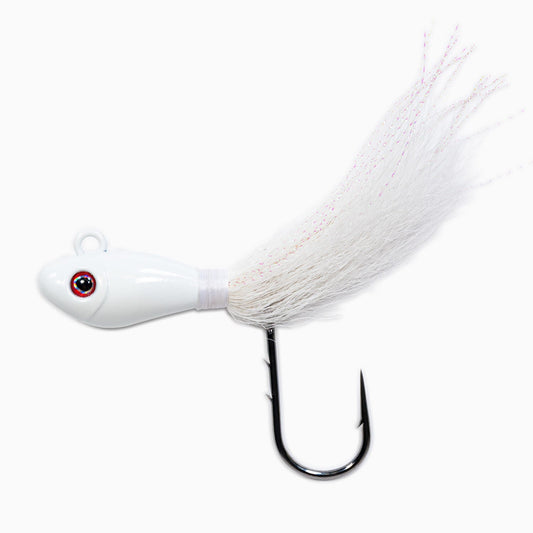 Dark Matter John Skinner Swing Hook Fluke Bucktails White