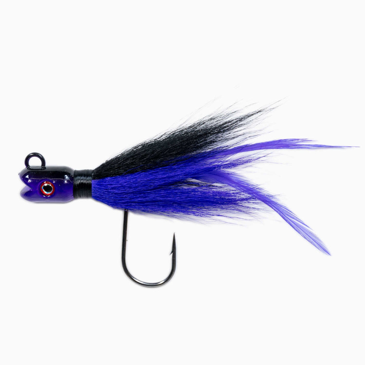 bucktail fishing hooks Run Off LURE 2 Pack Teaser style head and a custom 3X Dark Matter John Skinner Swing