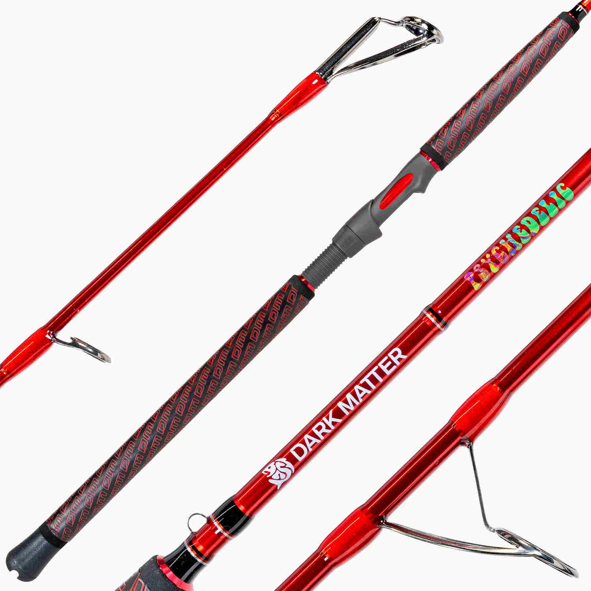 Dark Matter Psychedelic Inshore Spinning Rods H Red