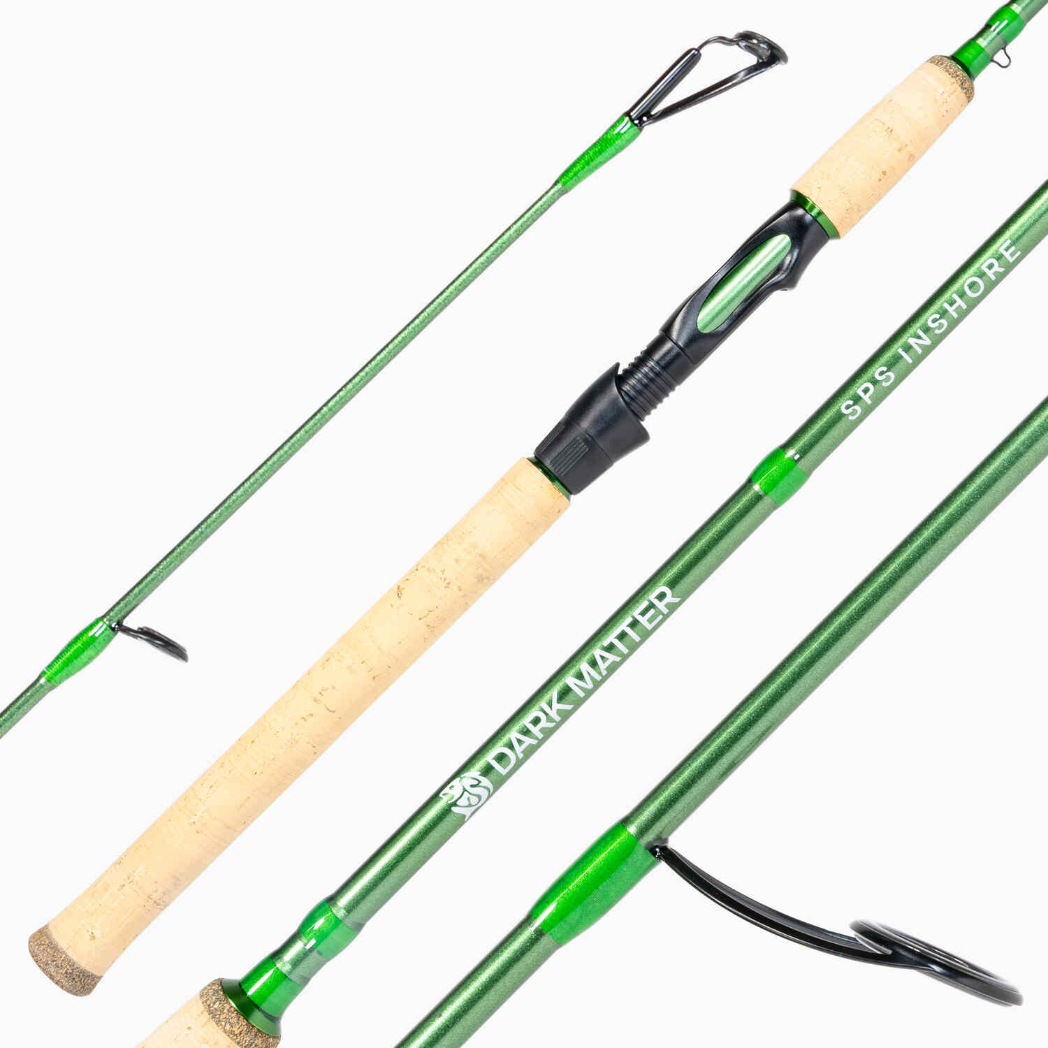 Dark Matter SPS Inshore Spinning Rods Green M