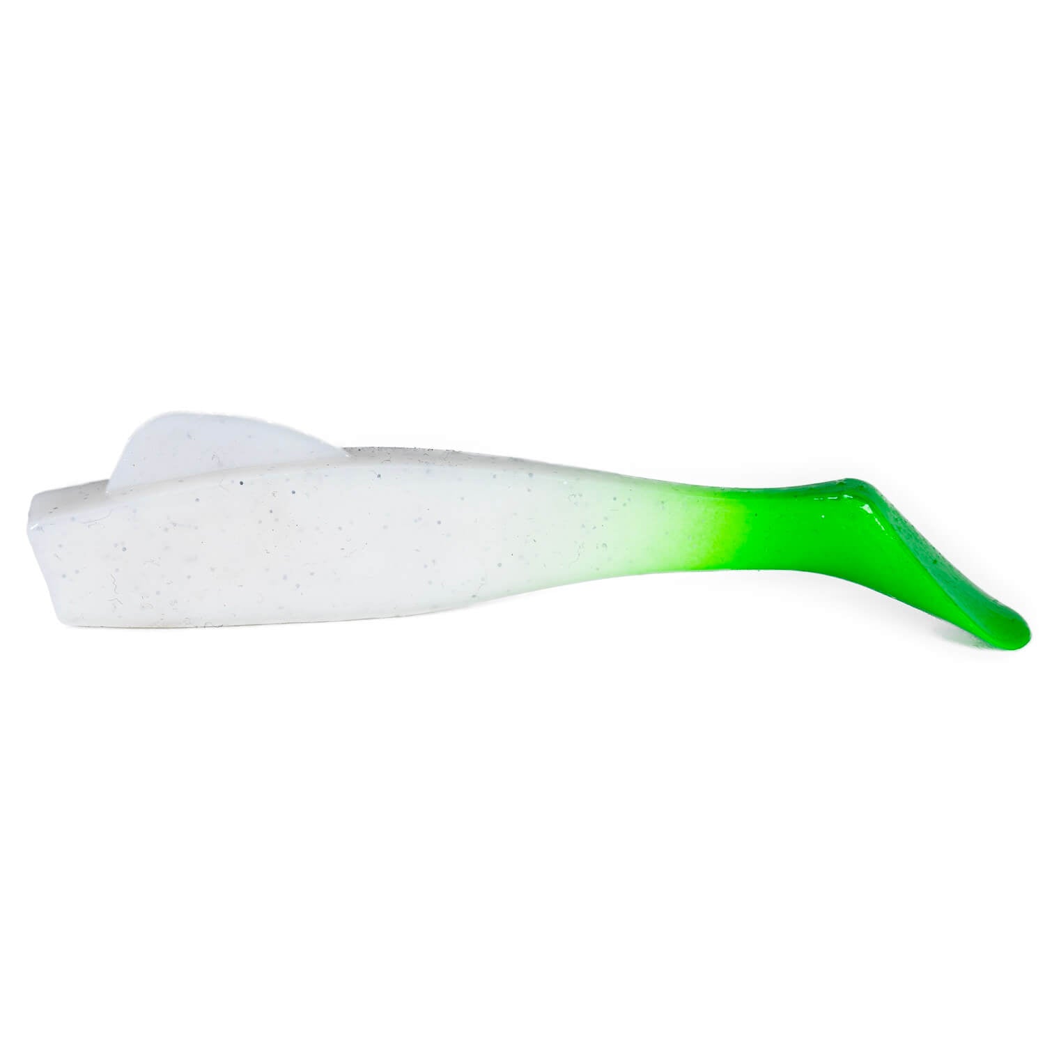 DarkMatterFishaholicFinbackShadWhiteSilverFlakeChartreuseTail