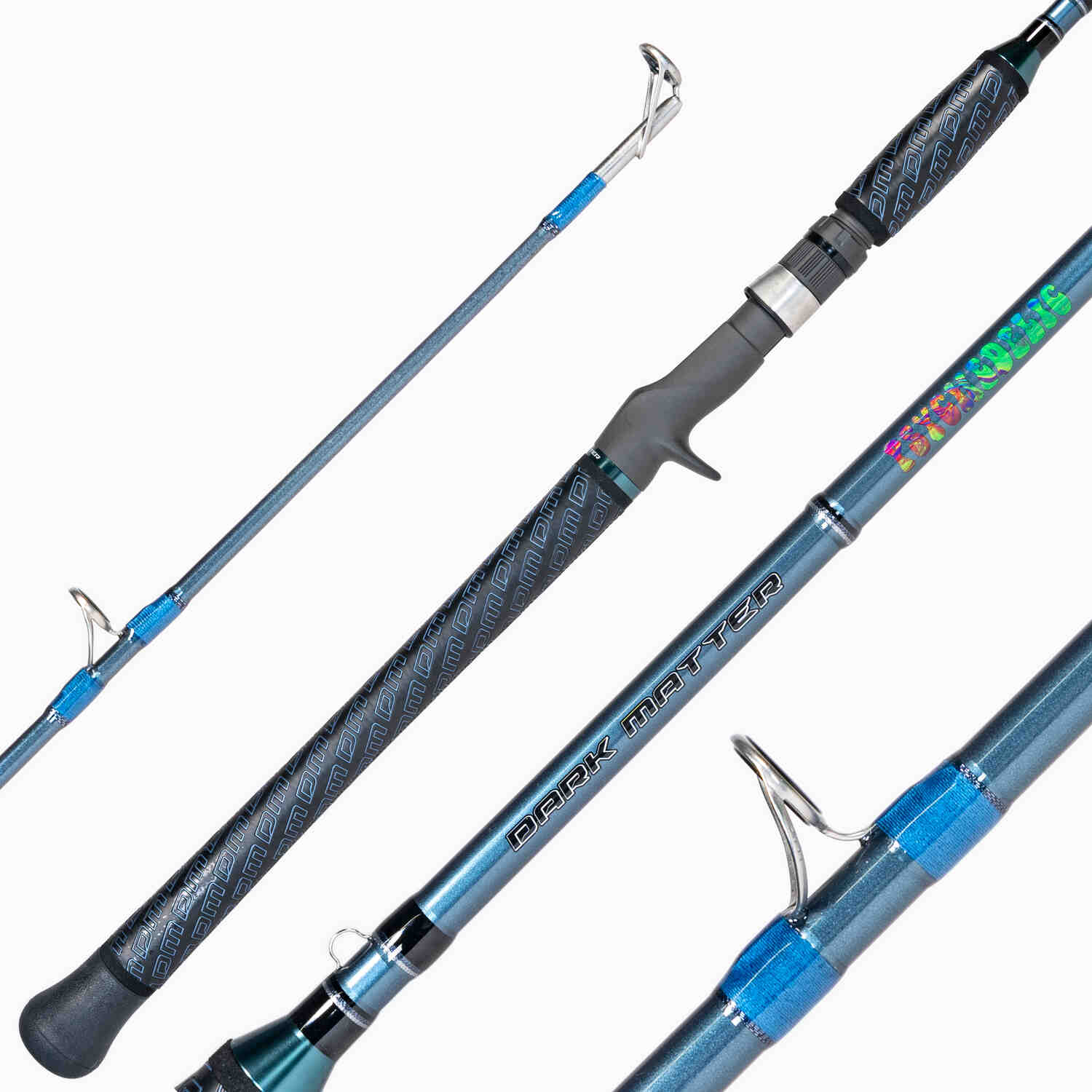 dark blue fishing rod color combos Matter Psychedelic Inshore Spinning Rods Dark Matter hand retrieve to match your angling preferences HT Ice Blue Combos -