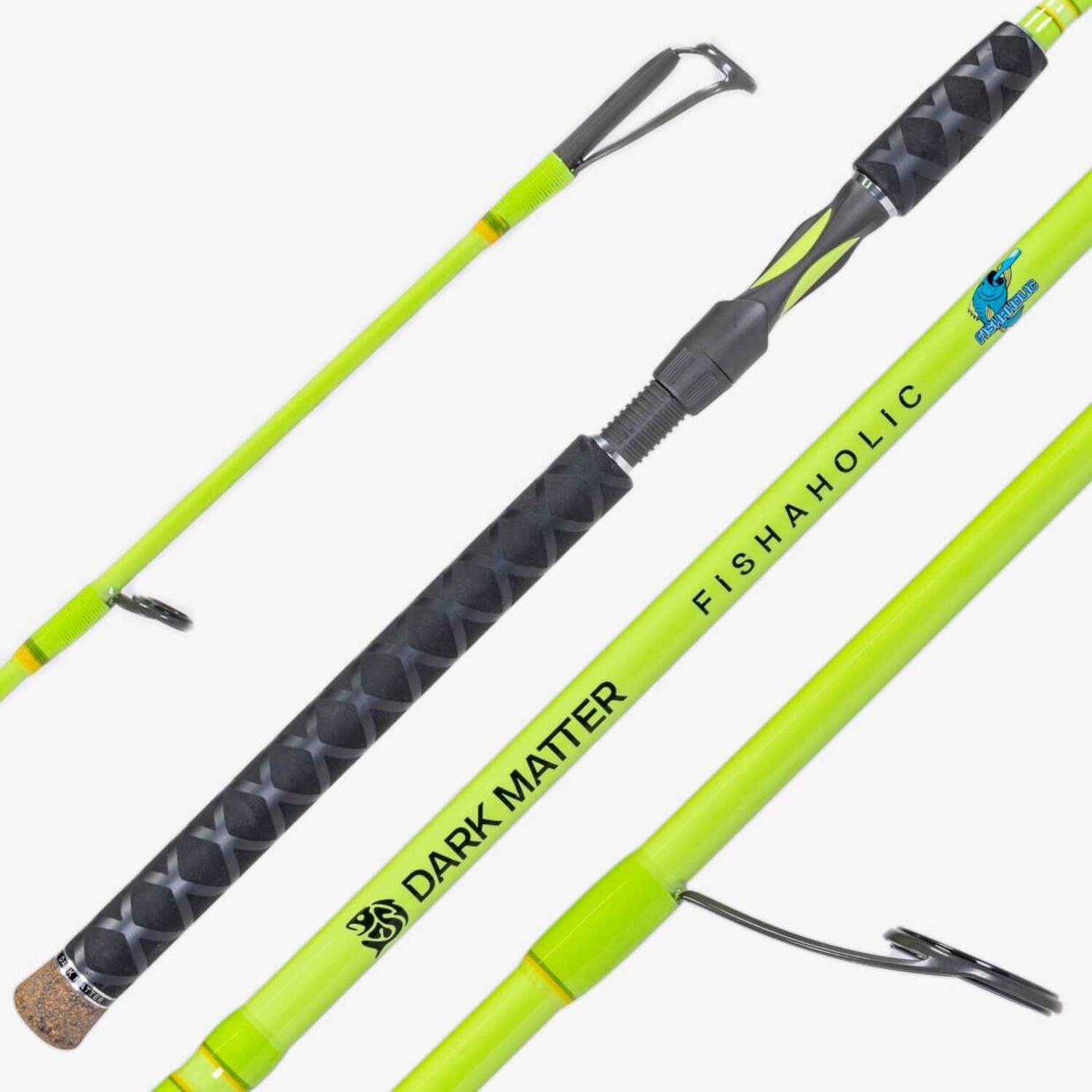 dark matter fishing pole Dark Matter Fishaholic Inshore Spinning FIS76MF / Avocado Green